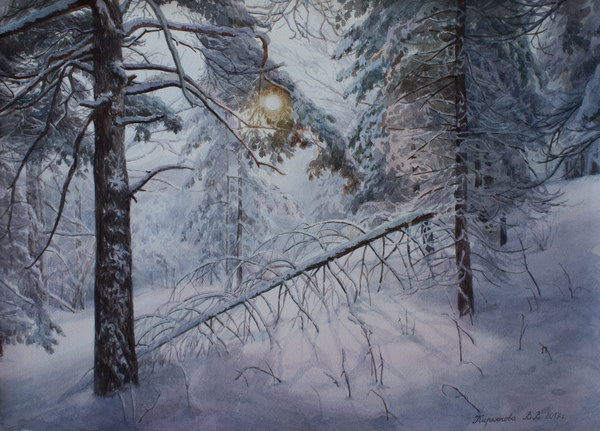 Victoria Kiryanova. Winter forest, 2017