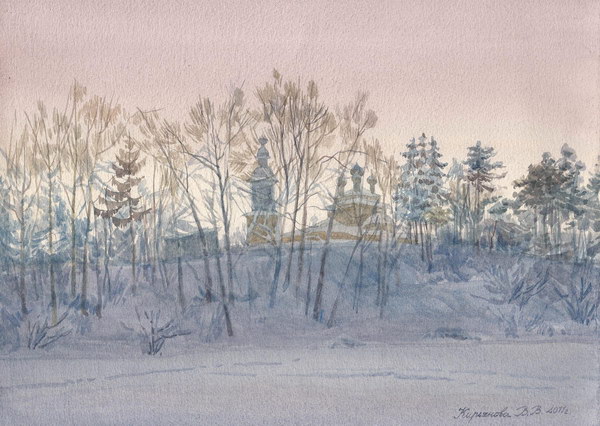 Victoria Kiryanova. Winter evening. Nikolo Rozhok, 2011